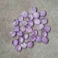 08MM FACETED ROUND CABOCHON CAPE AMETHYST(8PCS/BAG)